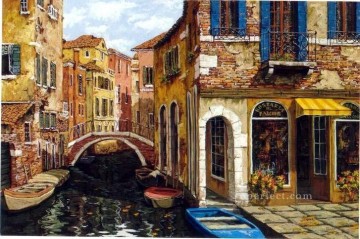 Venice Modern Painting - YXJ0436e impressionism Venice scape